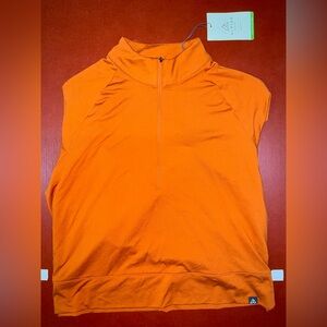 Women’s Long Sleeve 1/4 Zip (Burnt Orange Color)